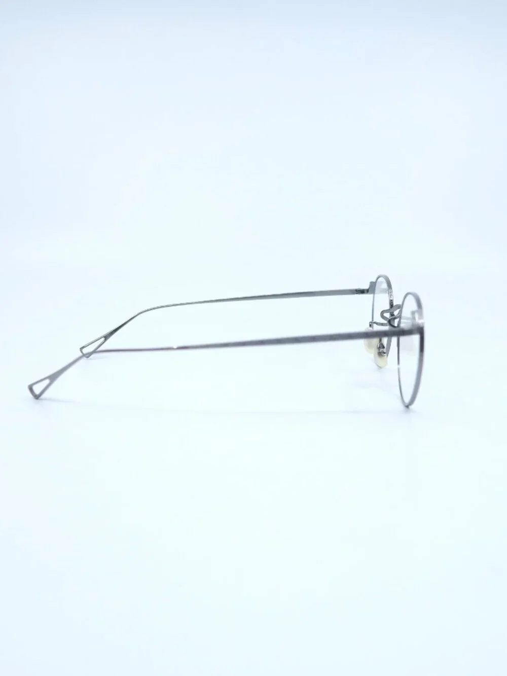 Eyevan POND 46P 23K  Pewter Gray,  New Men's Round Eyeglasses Frames.